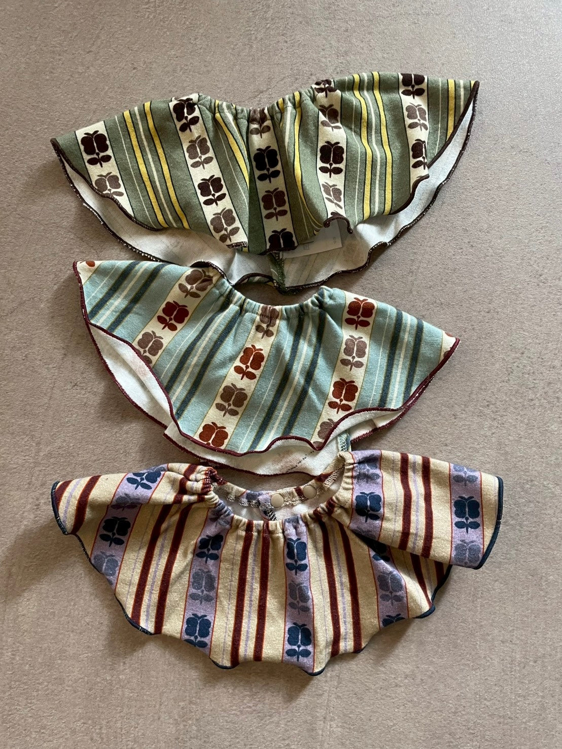 retro stripe bib / &pal