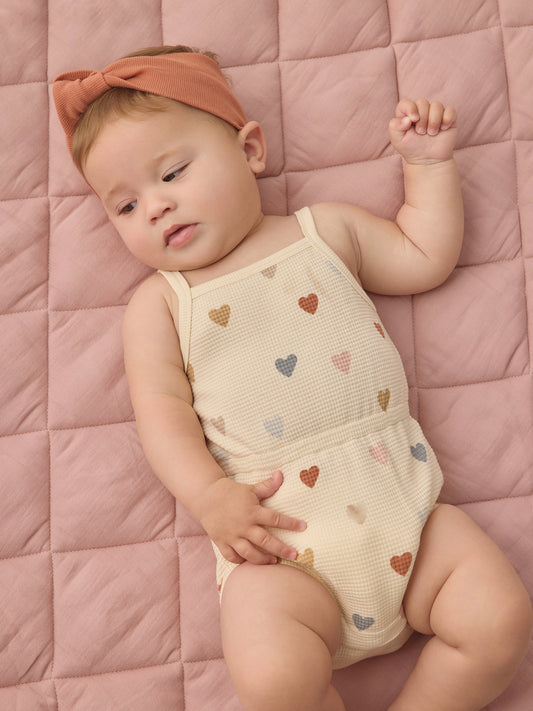 Waffle Cinch romper / QUINCY MEA