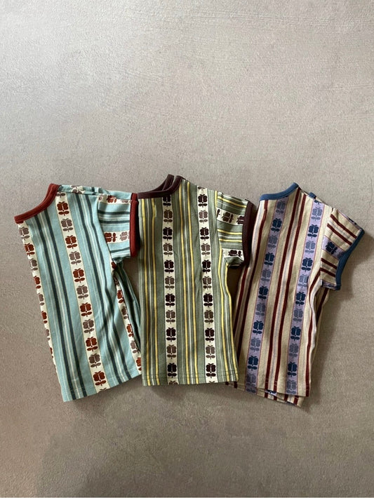 retro stripe T / &pal