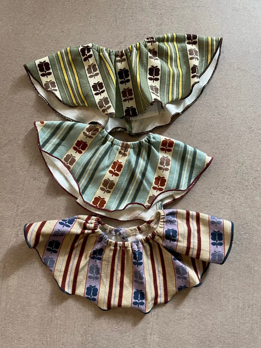 retro stripe bib / &pal