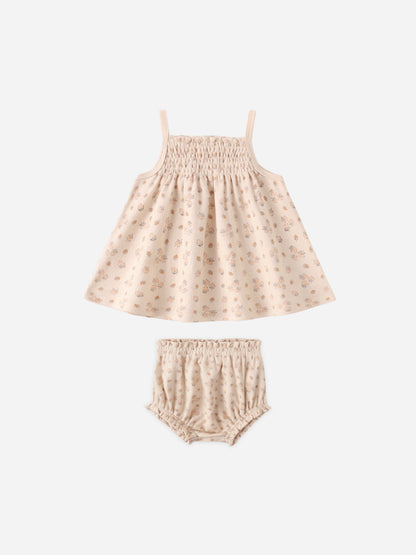 SMOCKED TANK + BLOOMER SET / STRAWBERRIES