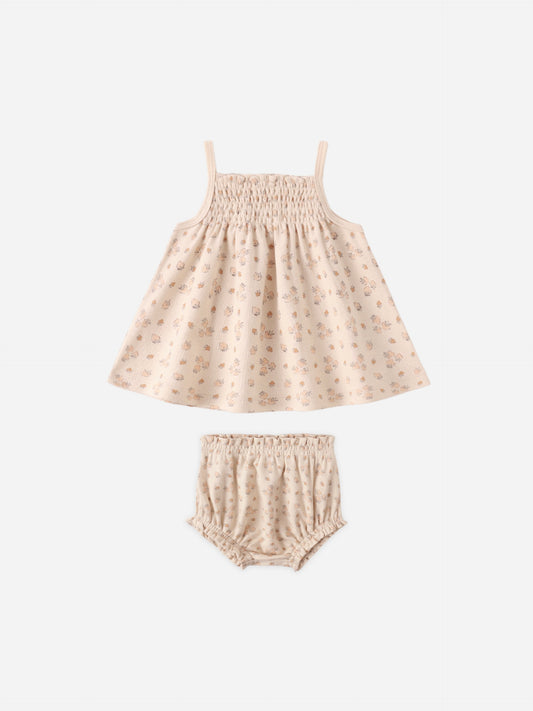 SMOCKED TANK + BLOOMER SET / STRAWBERRIES
