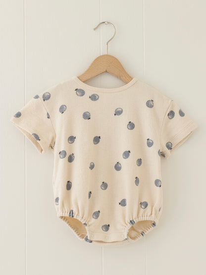 RELAXED SHORT SLEEVE BUBBLE ROMPERS / QUINCY MEA