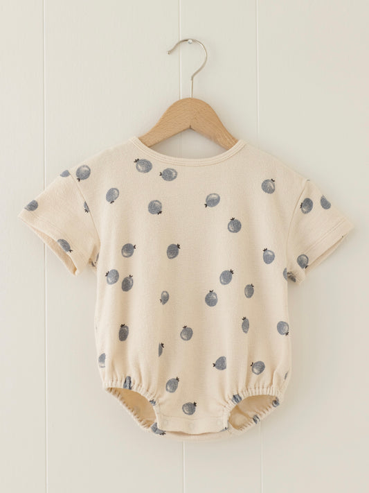 RELAXED SHORT SLEEVE BUBBLE ROMPERS / QUINCY MEA