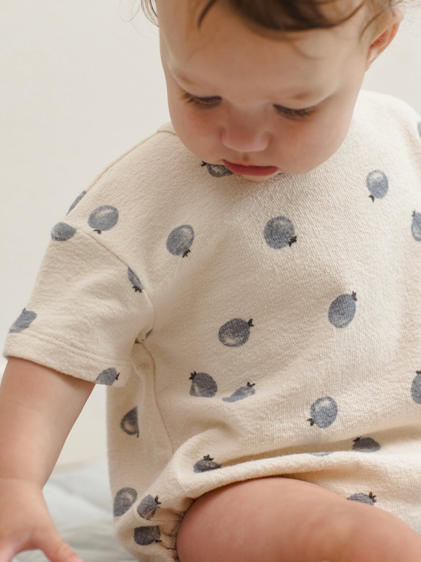 RELAXED SHORT SLEEVE BUBBLE ROMPERS / QUINCY MEA